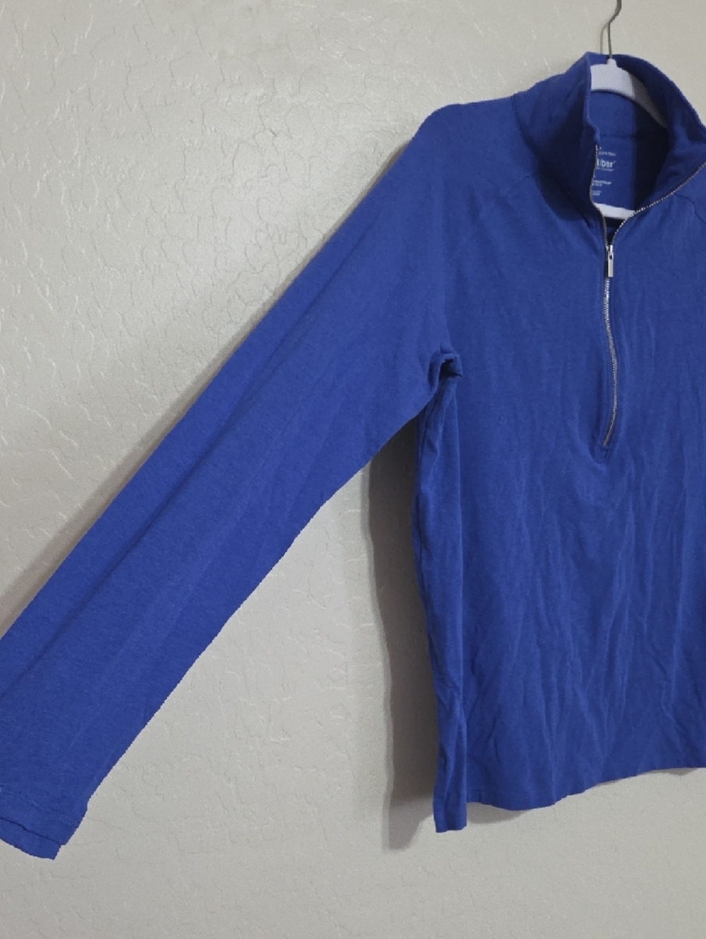 Coolibar Royal Blue Quarter-Zip Sun Shirt - Picture 4 of 9